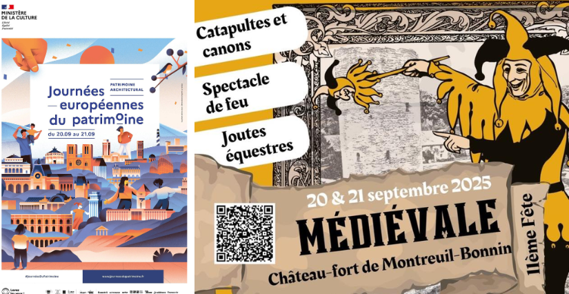 Fête médiévale au château de Montreuil-Bonnin / Journées du Patrimoine