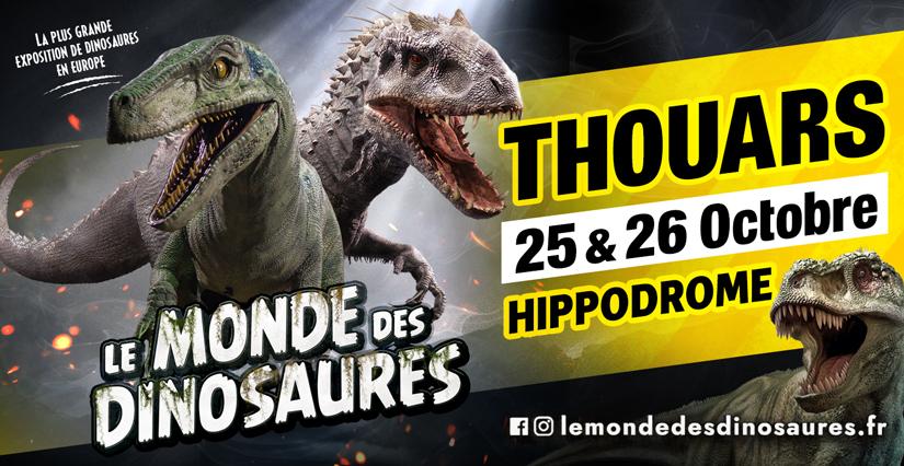 L'exposition le Monde des Dinosaures débarque à l'Hippodrome de Thouars