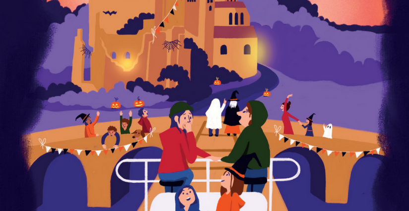 Animation d'Halloween "La voie des Légendes" au Vélorail de Chauvigny