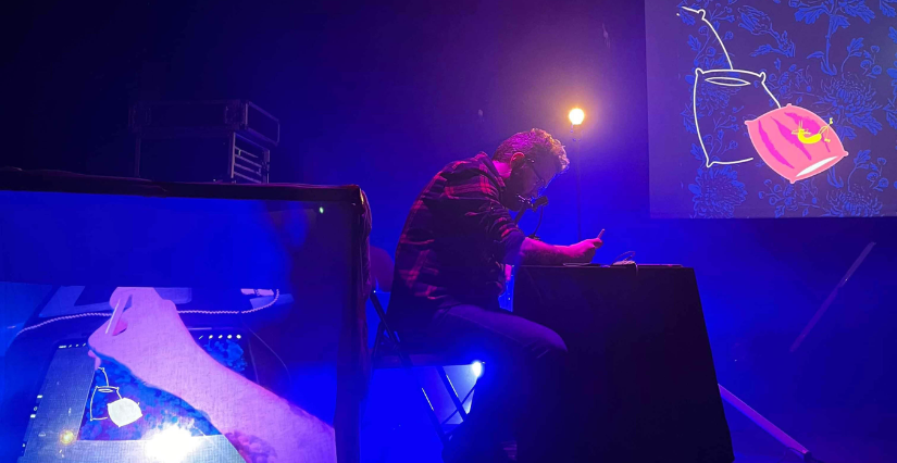 Conte musical dessiné en direct "Coeur Gruyère" au Moulin du Roc à Niort