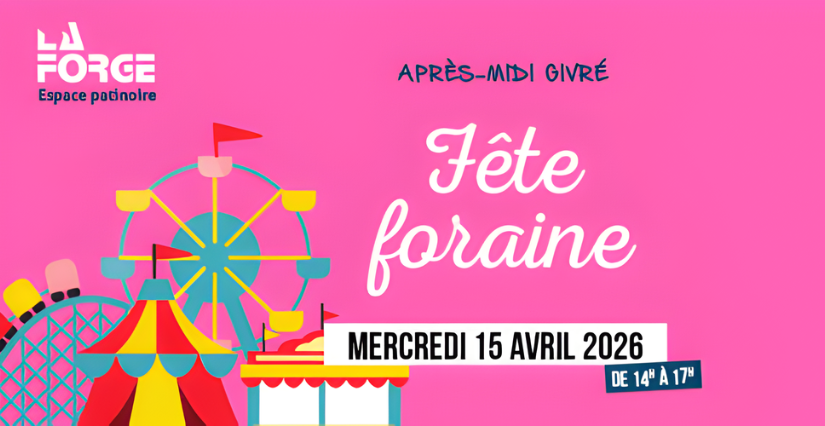 Ambiance de fête foraine à la Patinoire La Forge de Chatellerault