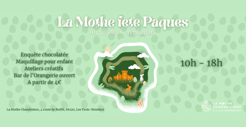 Chasse aux œufs de Pâques au château de la Mothe-Chandeniers