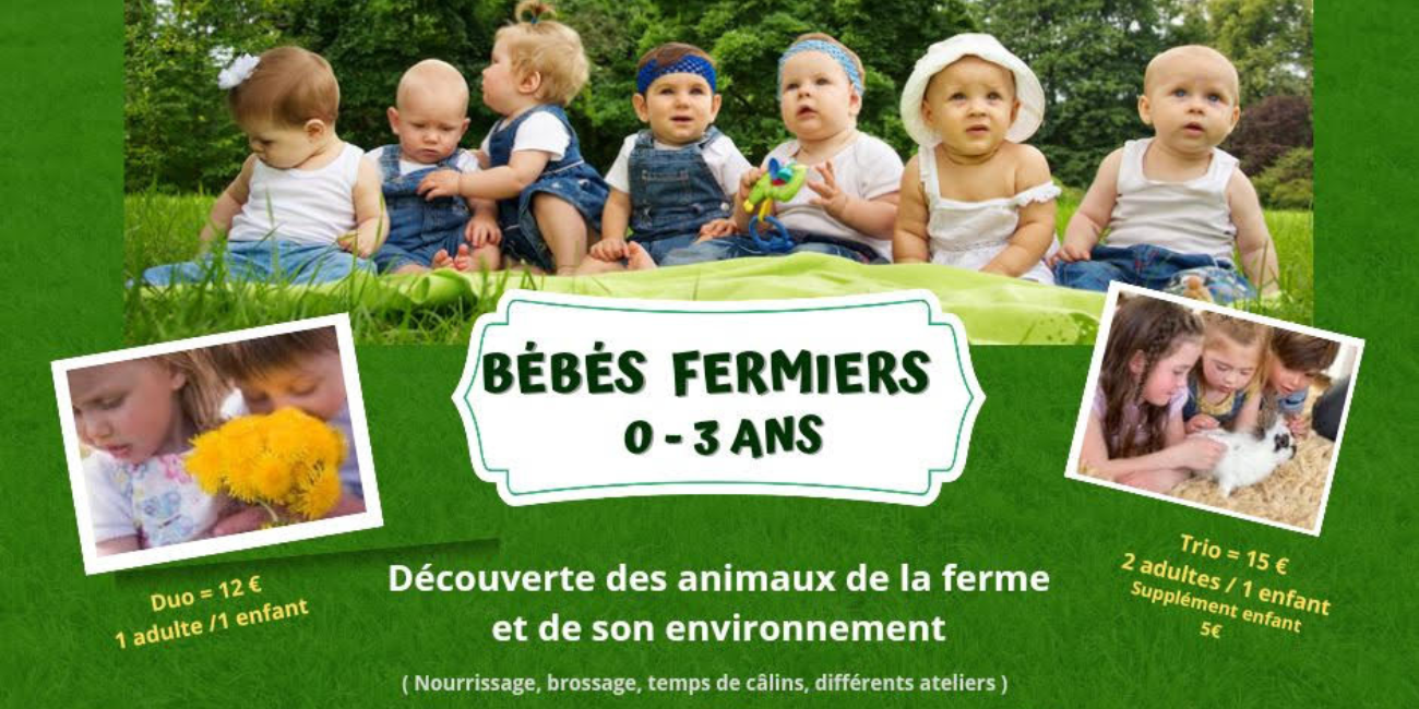 Atelier bébé-fermier à la Ferme du petit âge