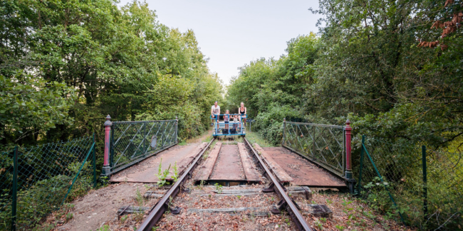 Les balades crépusculaires au Vélorail de Chauvigny