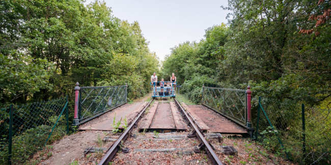 Les balades crépusculaires au Vélorail de Chauvigny 