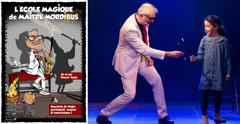 ©Pascal Faidy Spectacle de magie "L'école magique de Maître Mordibus" au théâtre Charles Trenet à Chauvigny