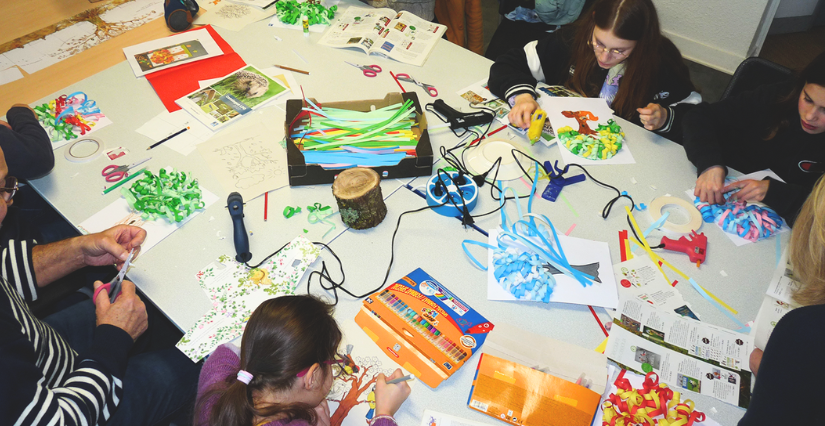 Atelier fabrinature "Mission Chouette" avec la LPO à Poitiers