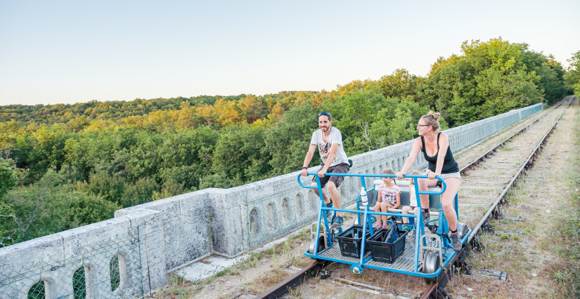Le Vélorail de Chauvigny est ouvert !