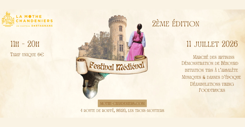Festival médiéval au Château de la Mothe-Chandeniers